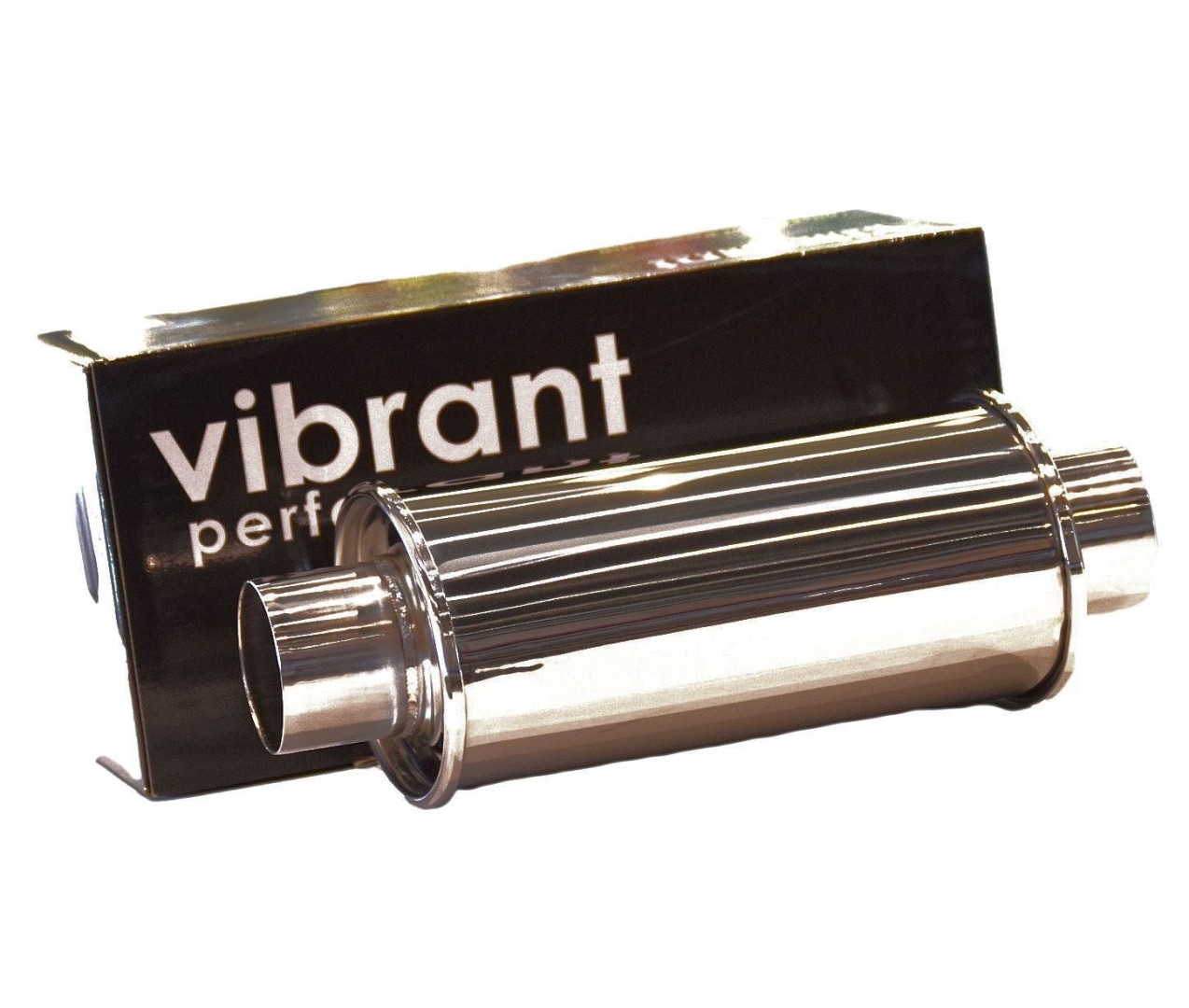 Vibrant Performance 1142 Ultra Quiet Resonator – 3 Inch Inlet/Outlet, Stainless